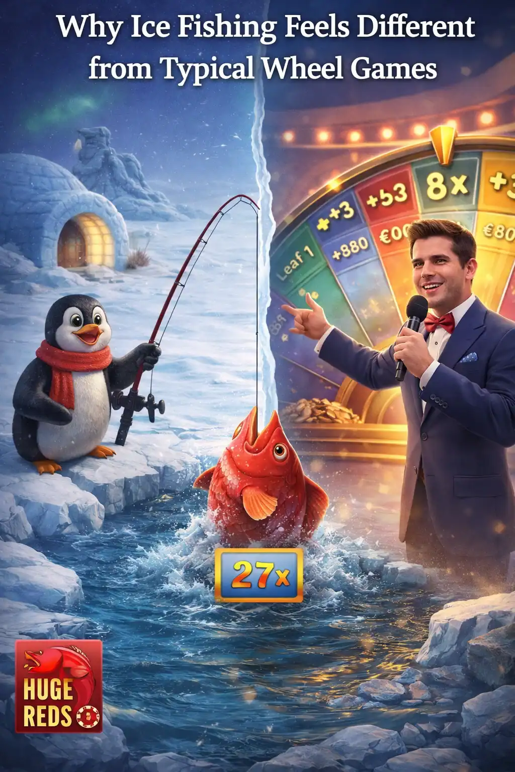 Ice fishing casino game vs wheel games comparison